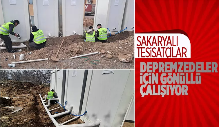 Deprem bölgesinde gönüllü olarak çalışıyorlar