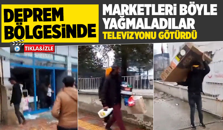 Deprem bölgesinde yağmacılar ortaya çıktı!