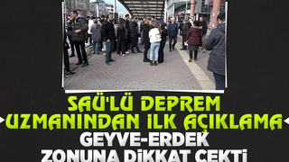 Deprem Geyve-Erdek kolunda yaşandı