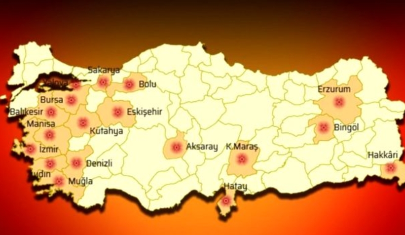 Deprem haritasında Sakarya detayı