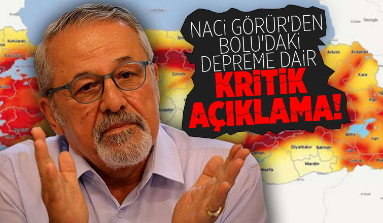 Deprem uzmanından Bolu'daki depreme ilişkin açıklama