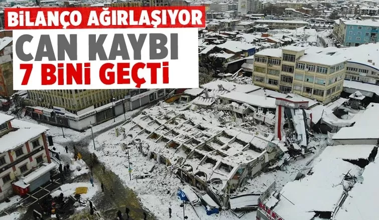 Depremde can kaybı 7 bin 108'e yükseldi