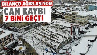 Depremde can kaybı 7 bin 108'e yükseldi
