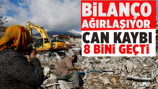 Depremde can kaybı 8 bin 574'e yükseldi