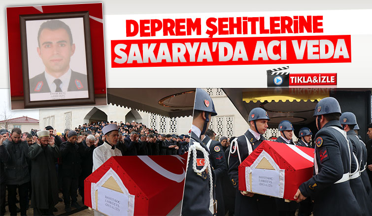 Depremde hayatını kaybeden astsubay, kızı ve annesi son yolculuklarına uğurlandı