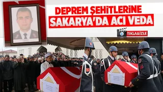 Depremde hayatını kaybeden astsubay, kızı ve annesi son yolculuklarına uğurlandı