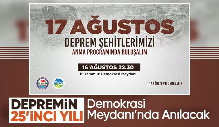 Depremde hayatını kaybedenler anılacak