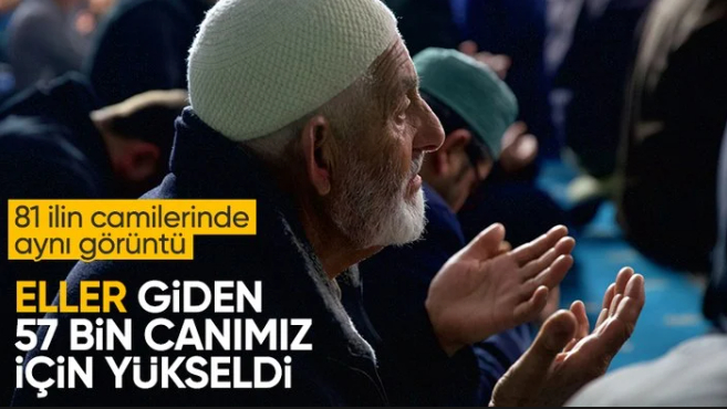 Depremde hayatını kaybedenler dualarla anıldı