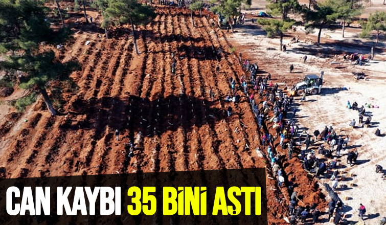 Depremlerde can kaybı 35 bini aştı