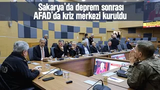 Depremlerin ardından AFAD'da kriz merkezi kuruldu