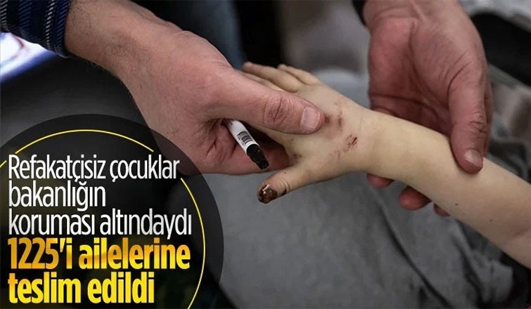 Depremzede 1788 refakatsiz çocuktan 1225'i ailesine teslim edildi