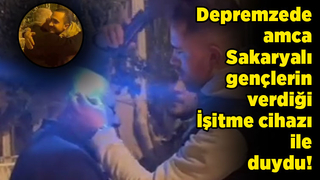 Depremzede amcayı mutlu ettiler