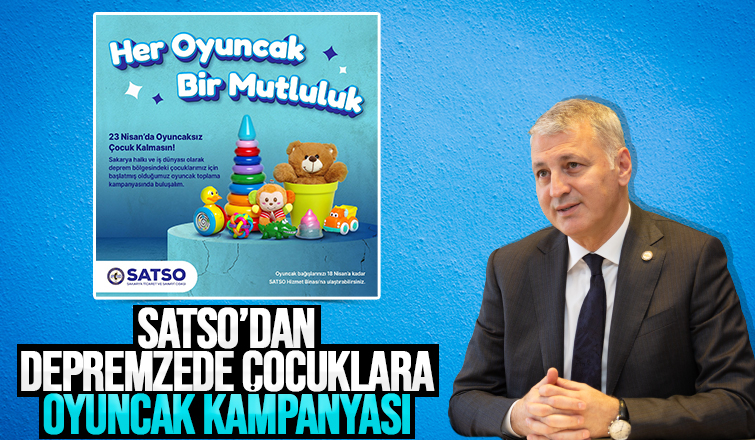 Depremzede çocuklar için oyuncak bağış kampanyası