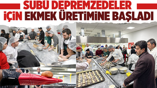 Depremzedeler için ekmek üretimine başladı