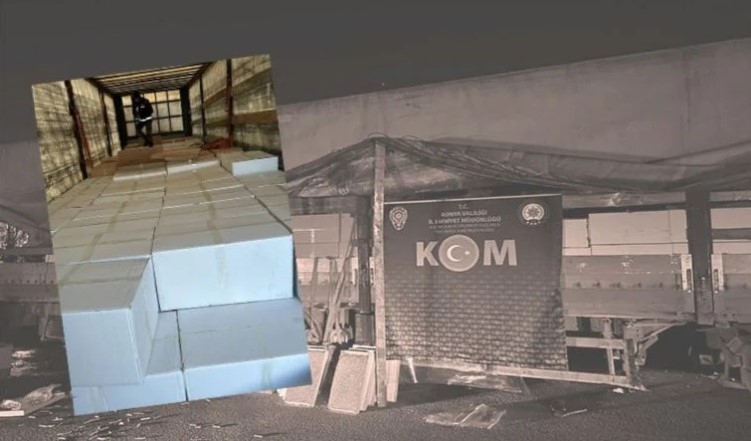 Depremzedelere gıda taşıyor denildi, 5,3 milyon kaçak sigara çıktı