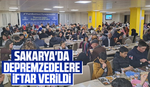 Depremzedelere iftar verildi