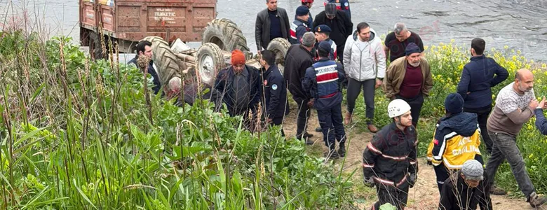 Dere kenarında feci ölüm