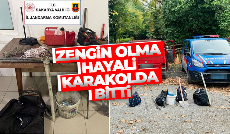 Derede define arayan 9 kişi jandarmaya yakalandı