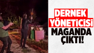 Dernek yöneticisi magandalığa soyundu