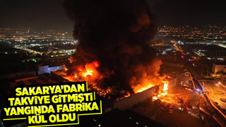 Dev fabrika küle döndü