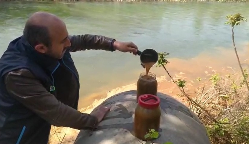 Dev firma, dereye atıklarını boşaltırken suçüstü yakalandı