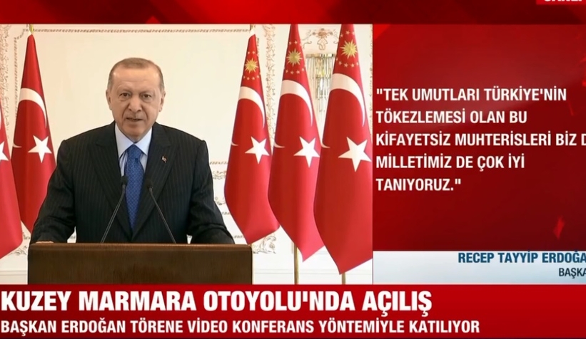 Cumhurbaşkanı, otoyolun Akyazı-İzmit kesimini açtı