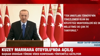 Cumhurbaşkanı, otoyolun Akyazı-İzmit kesimini açtı