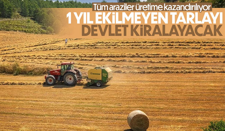 Devlet boş tarlayı kiraya verecek