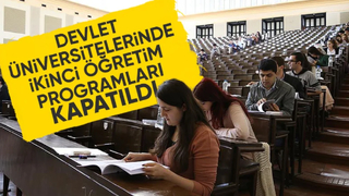Devlet üniversitelerinde ikinci öğretim programları kapatıldı