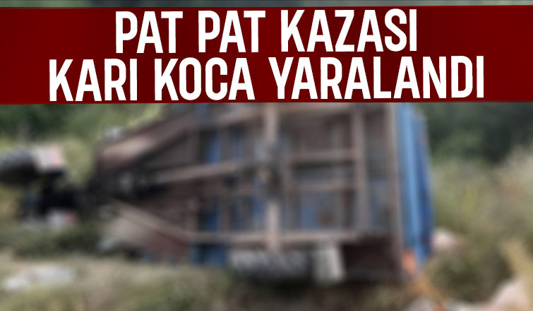 Devrilen pat patta karı koca yaralandı