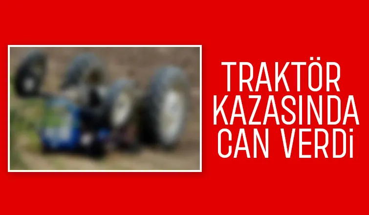 Devrilen traktörün altına kalıp öldü