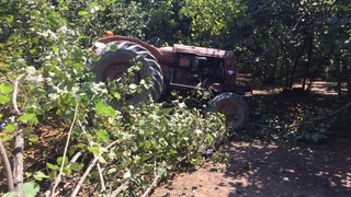 Devrilen traktörün altında kaldı kurtarılamadı