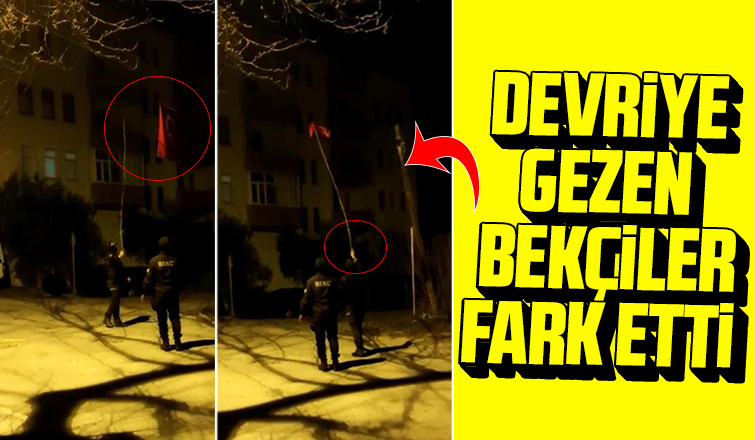 Devriye gezen bekçiler fark etti
