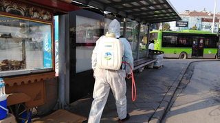 Dezenfekte çalışmaları şehir genelinde sürüyor