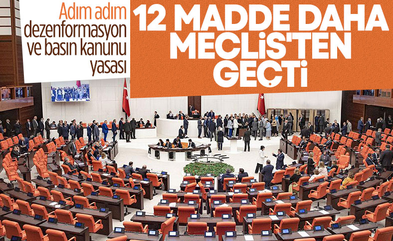 Dezenformasyon ile mücadele teklifinin 12 maddesi daha kabul edildi