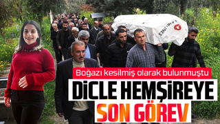 Dicle hemşireye acı veda