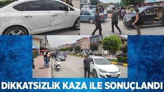Dikkatsizlik kaza ile sonuçlandı