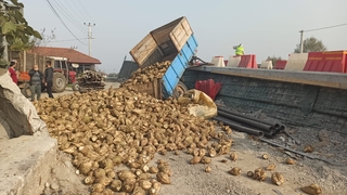 Dikliği ile tepki toplamıştı, yeni köprüde ilk kaza oldu