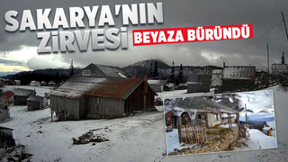 Dikmen Yaylası beyaza büründü