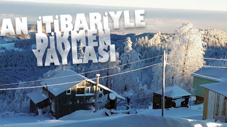 Dikmen Yaylası'nda kar kalınlığı yarım metreyi buldu