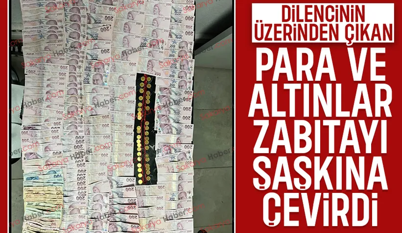 Dilencinin üzerinden 350 bin lira çıktı!