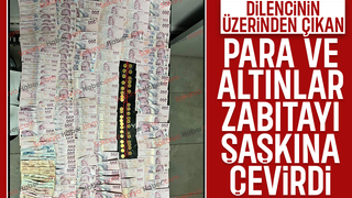 Dilencinin üzerinden 350 bin lira çıktı!