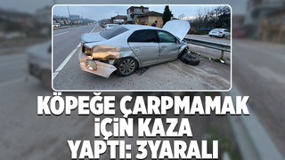 Direksiyonu kırdı ama kurtaramadı: 3 yaralı