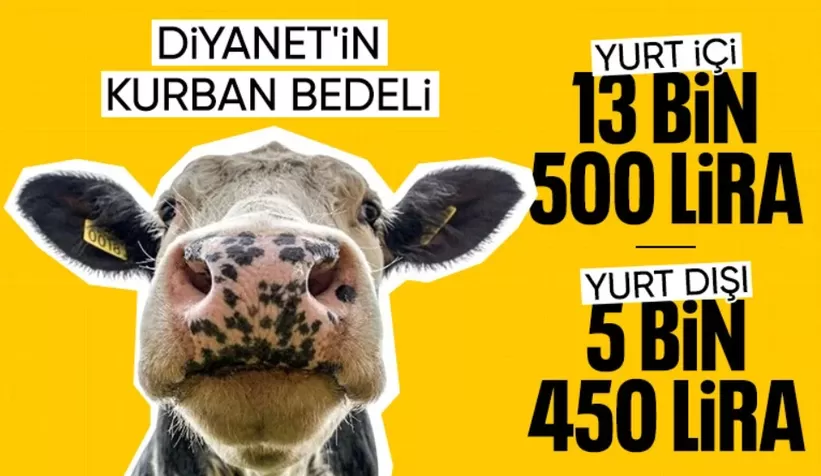 Diyanet 2025 yılı vekaletle kurban bedelleri açıklandı