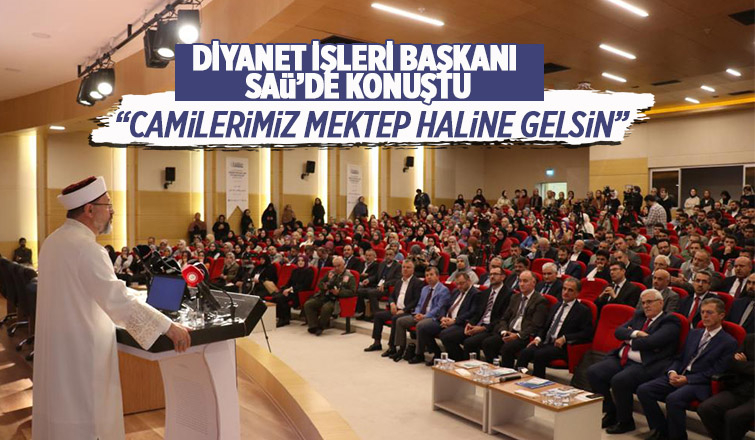 Diyanet İşleri Başkanı SAÜ'de sempozyuma katıldı