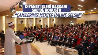 Diyanet İşleri Başkanı SAÜ'de sempozyuma katıldı