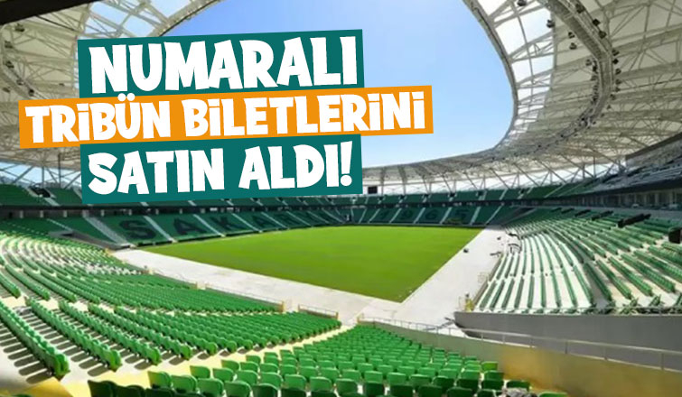 Diyarbekirspor maçının numaralı tribün biletlerini satın aldı