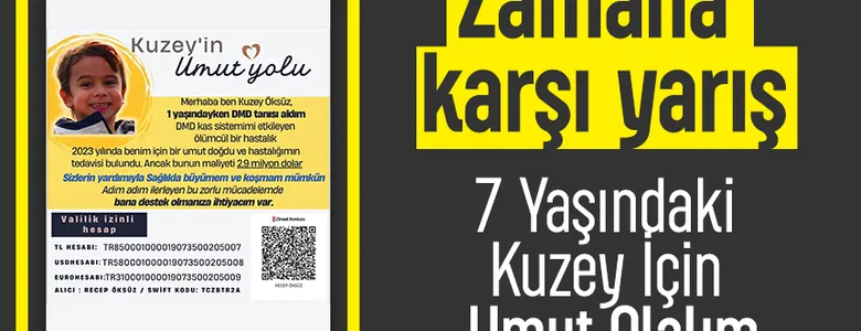 DMD Hastası Kuzey yardım bekliyor