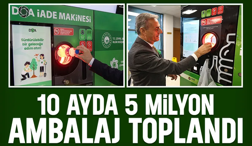 DOA cihazları ile 10 ayda 5 milyon ambalaj toplandı