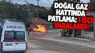 Doğal gaz hattında patlama